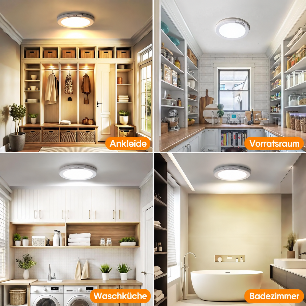 SensoGlow™ LED-Deckenleuchte mit Bewegungsmelder