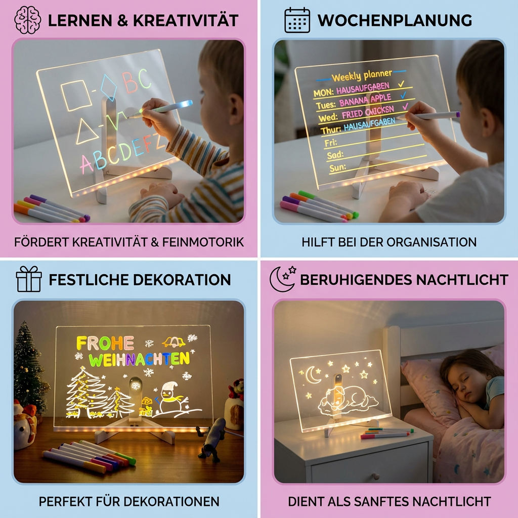 Leuchtendes LED Zeichenbrett für Kinder