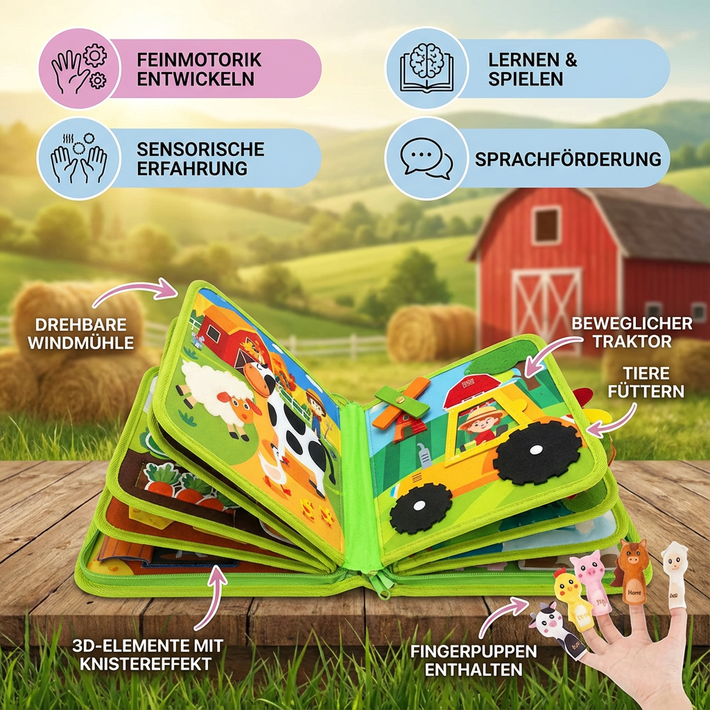 Pädagogisches Montessori Farm Geschichten Buch