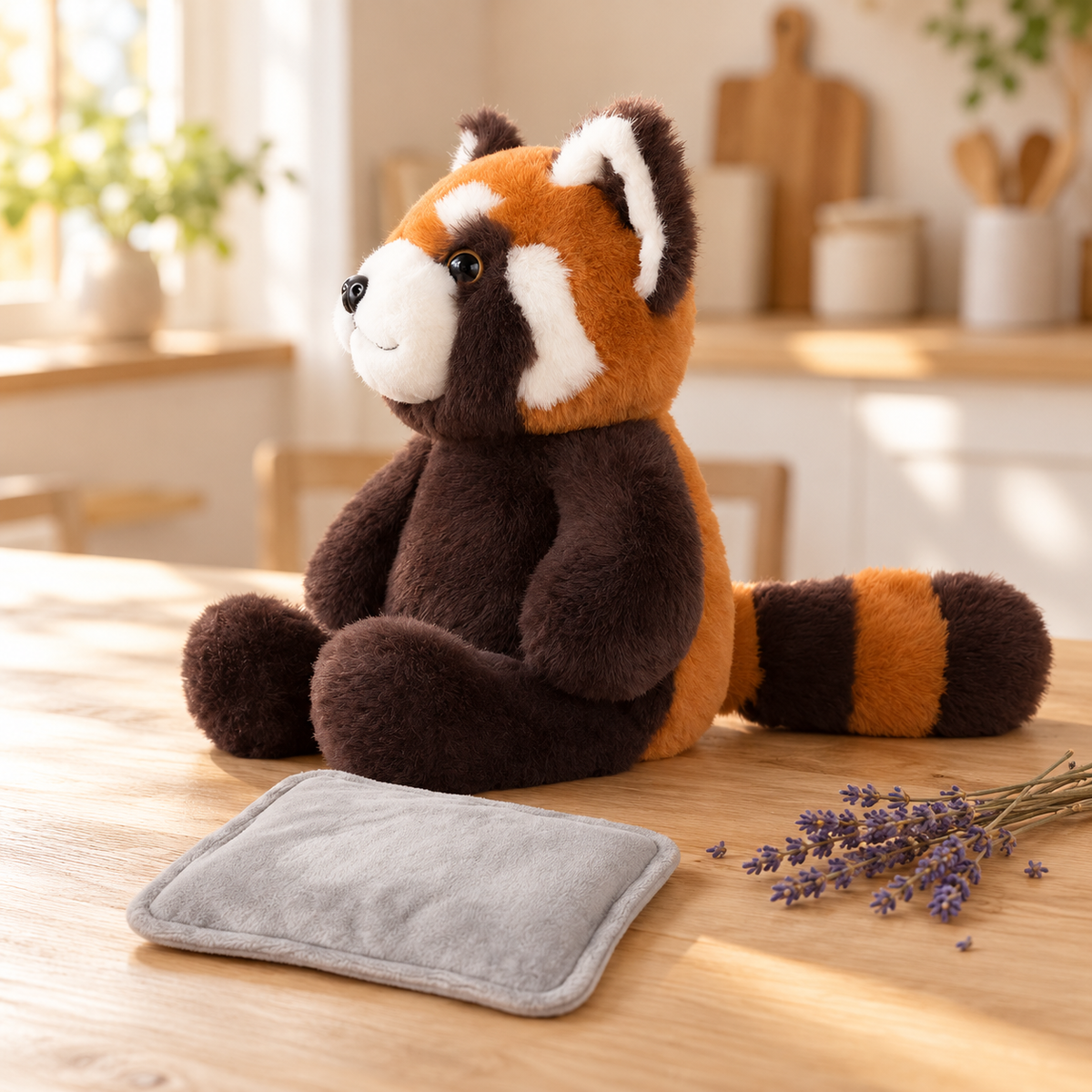 Wärmekuscheltier mit herausnehmbarer Wärmeeinlage und Lavendel