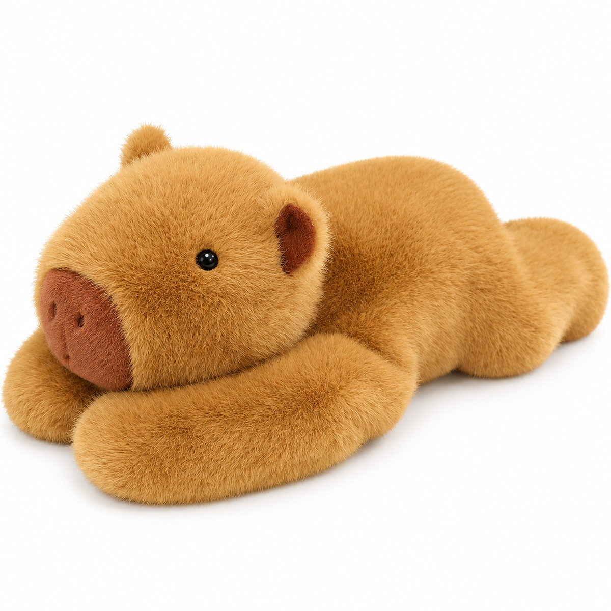 Gewichtskuscheltier Capybara 1 kg, 65 cm – Produktfoto auf weißem Hintergrund