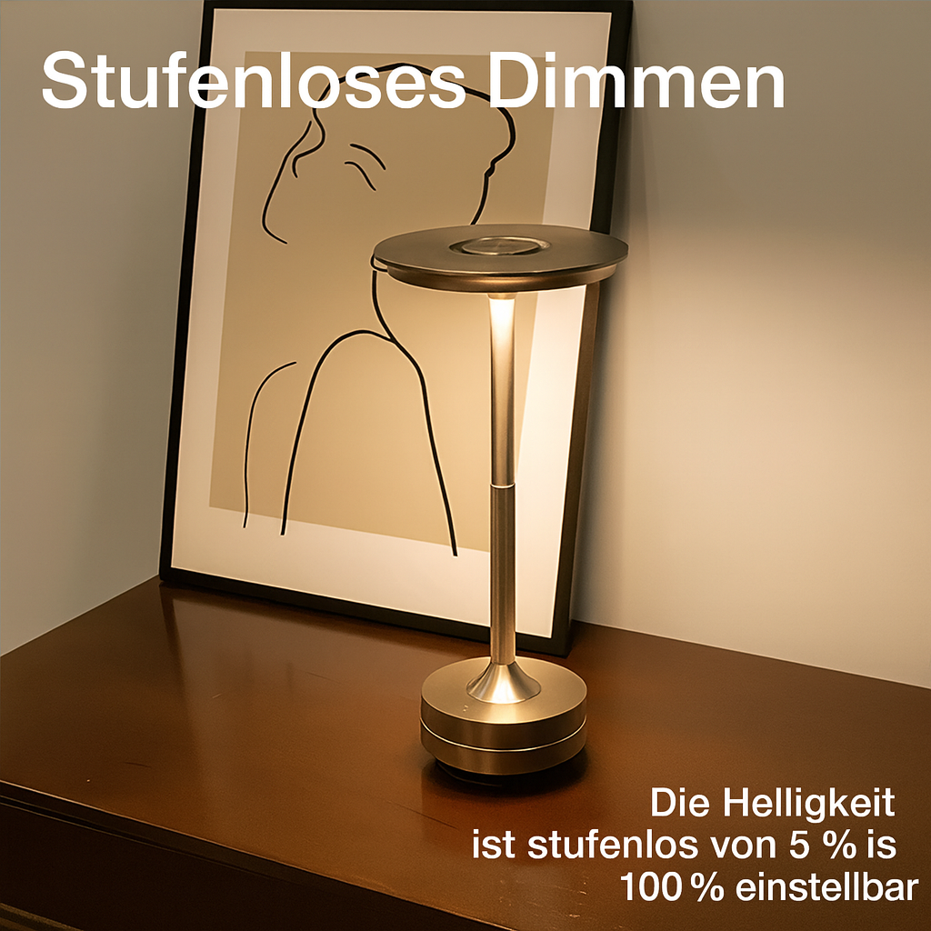 LumiAura – Kabellose Eleganz & stimmungsvolles Licht