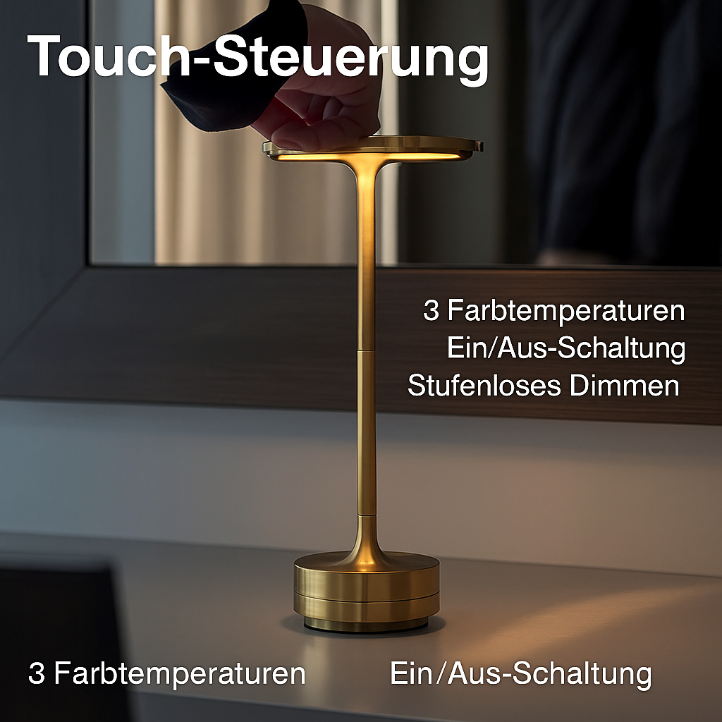 LumiAura – Kabellose Eleganz & stimmungsvolles Licht