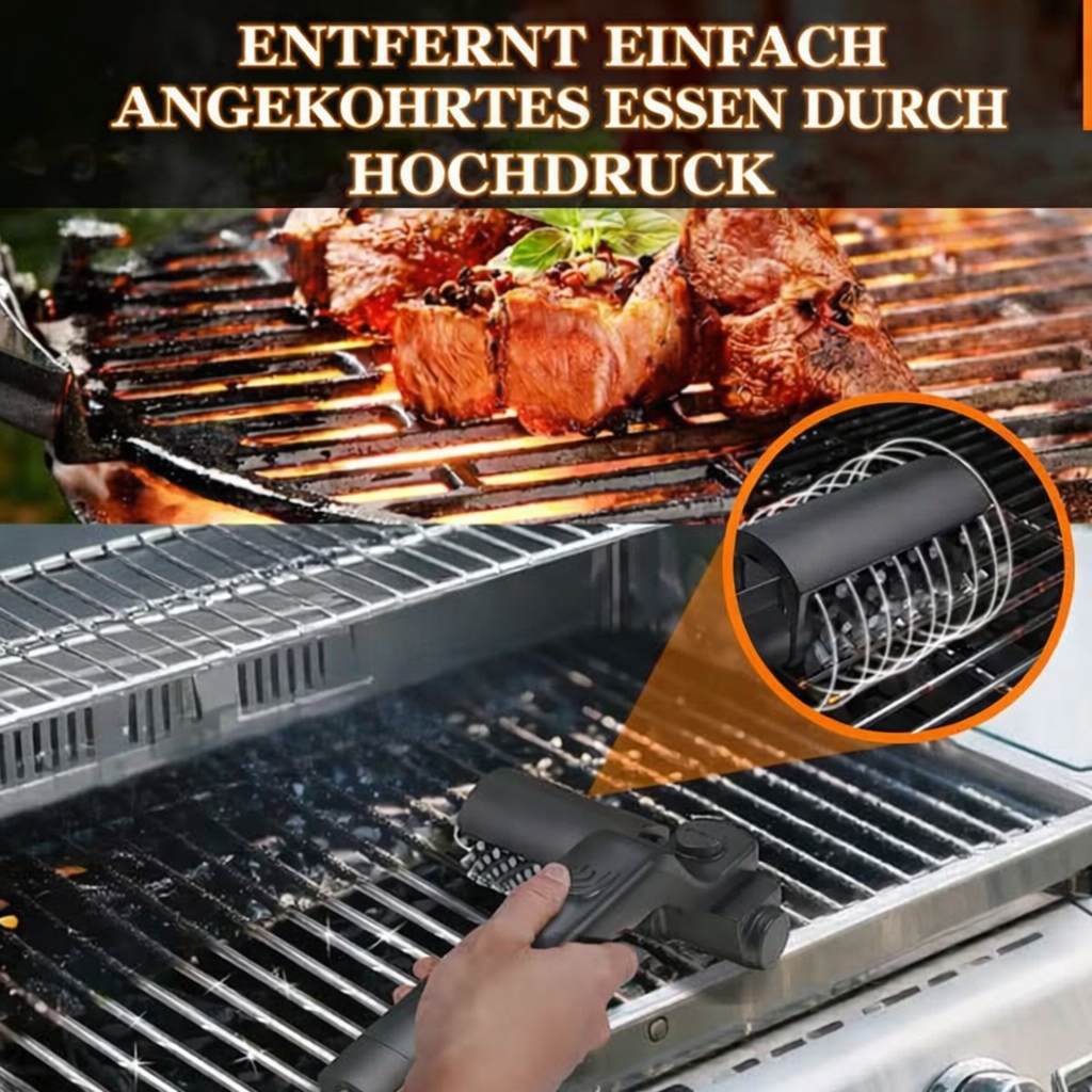 PowerBrush™ — Nie wieder schrubben, nur entspannt glänzende Grills in Minuten!