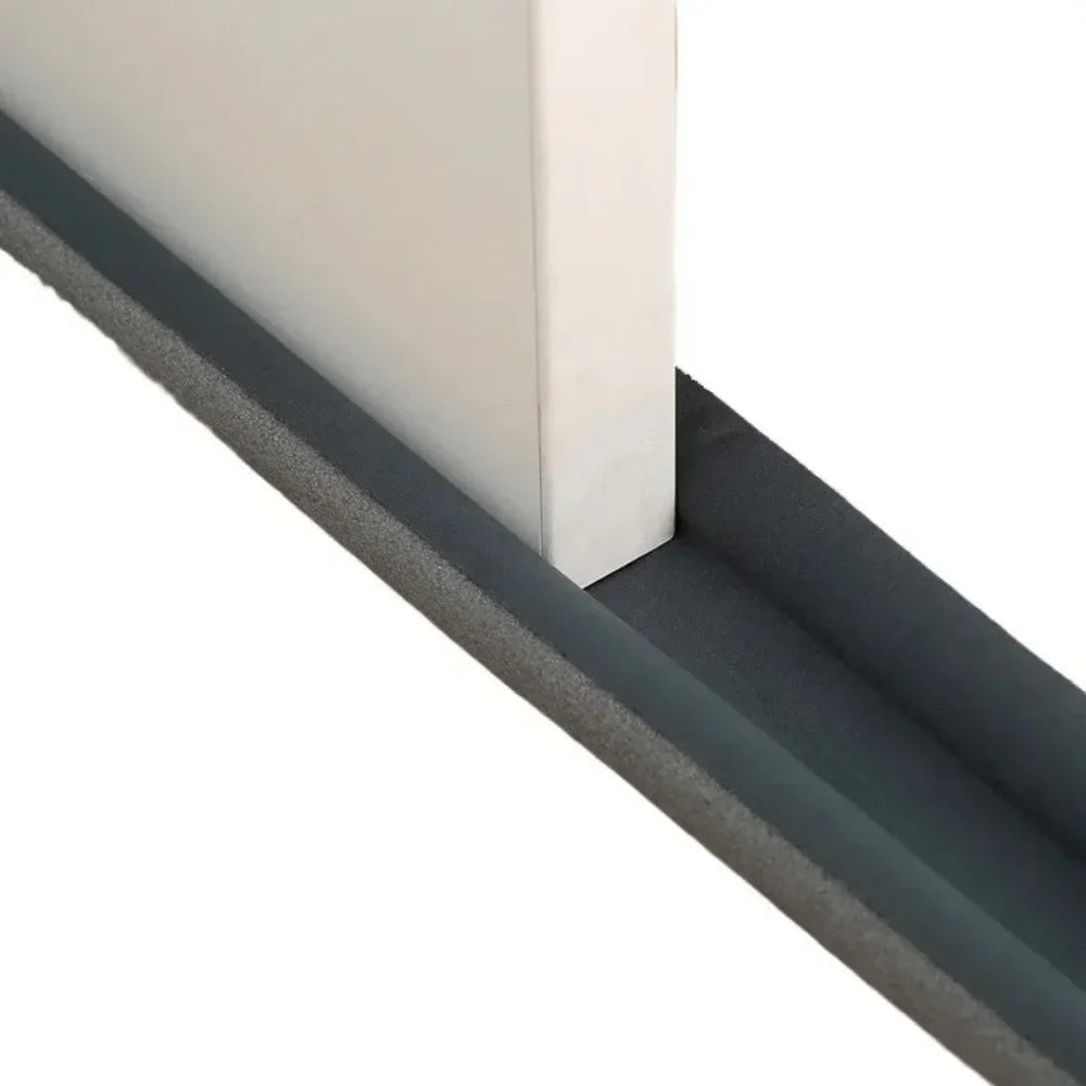 Zugluftstopper Tür doppelseitig – Türdichtung unten gegen Kälte, Zugluft & Lärm, 93 cm kürzbar