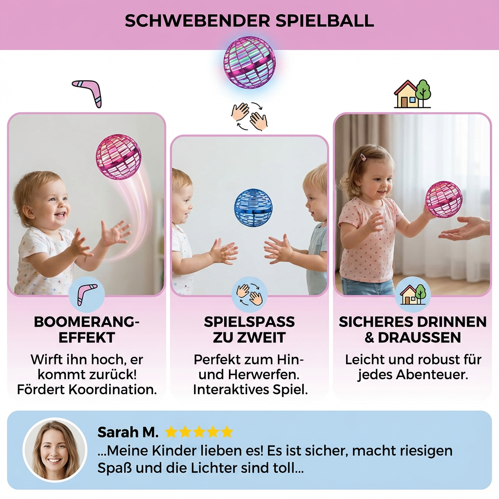 Schwebender Spielball