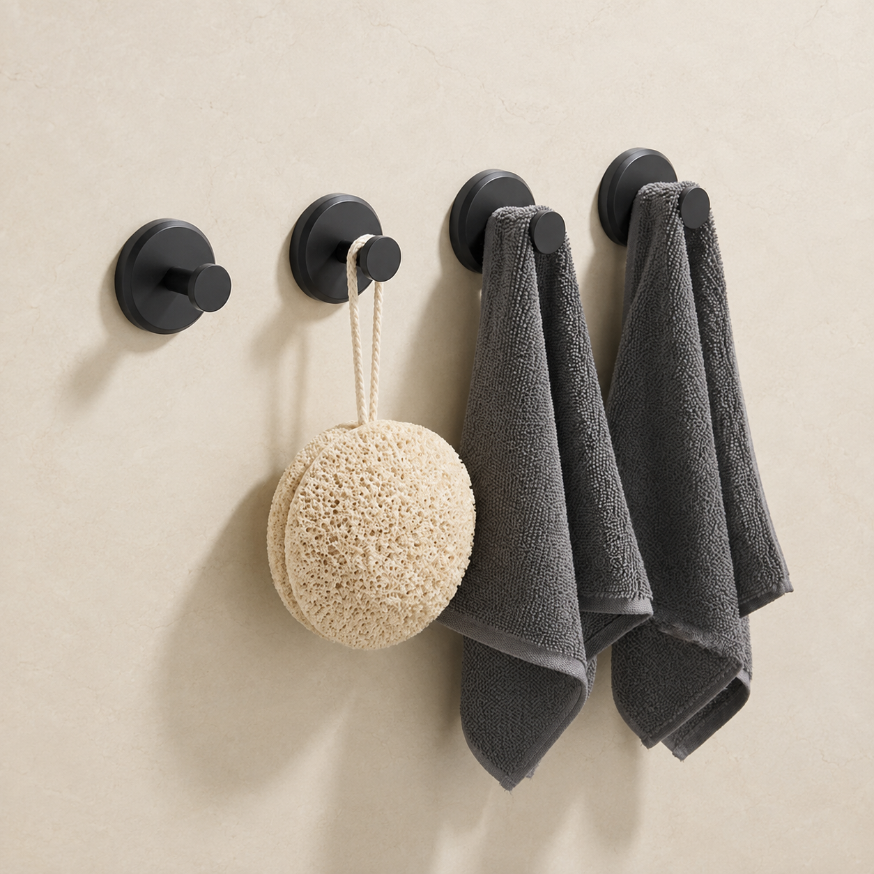 HYBAHAUS Vakuumhaken ohne Bohren – 4er-Set