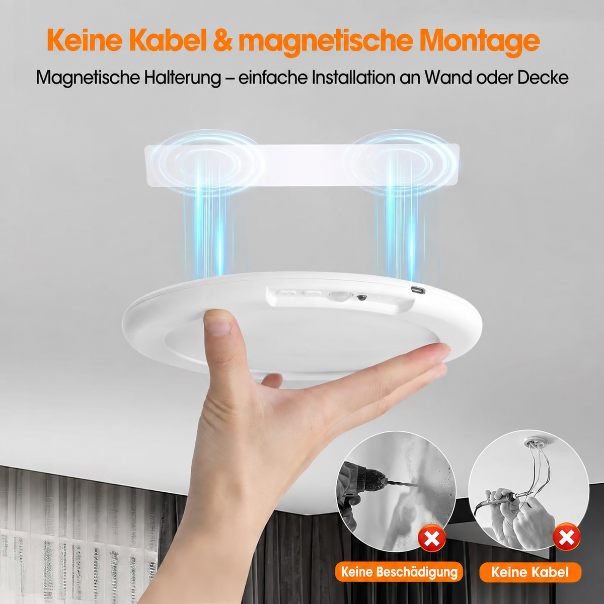 SensoGlow™ LED-Deckenleuchte mit Bewegungsmelder