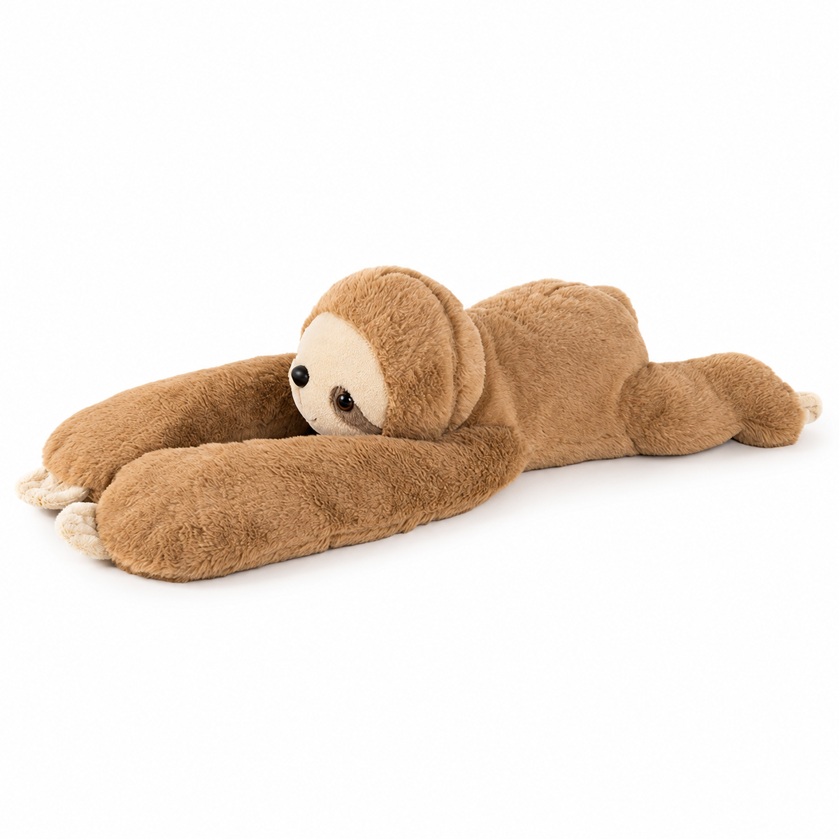 Gewichtskuscheltier Faultier XXL 1 kg, 60 cm – Produktfoto auf weißem Hintergrund