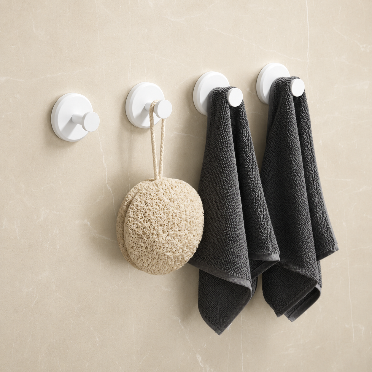 HYBAHAUS Vakuumhaken ohne Bohren – 4er-Set