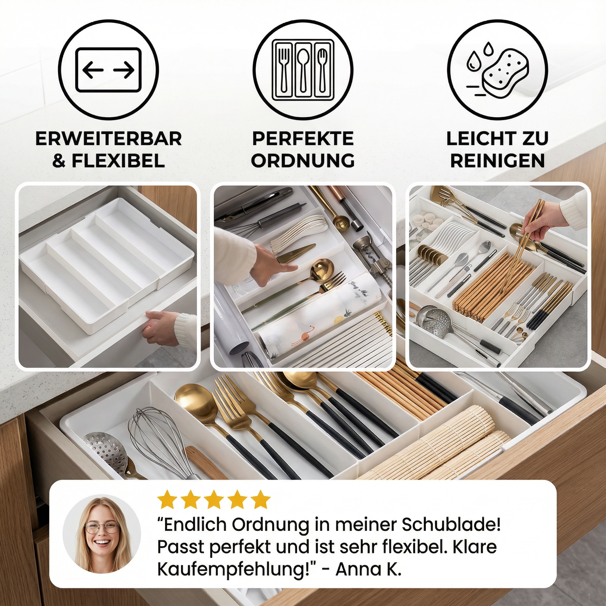 Schubladen Organizer – Küche & Haushalt